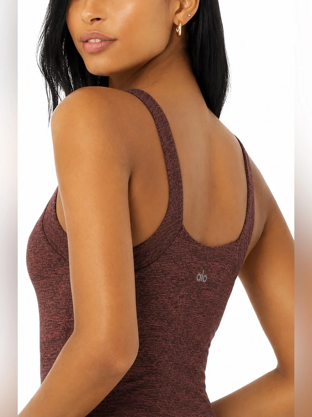 ALO Complete Tank Cherry Cola Heather NWOT